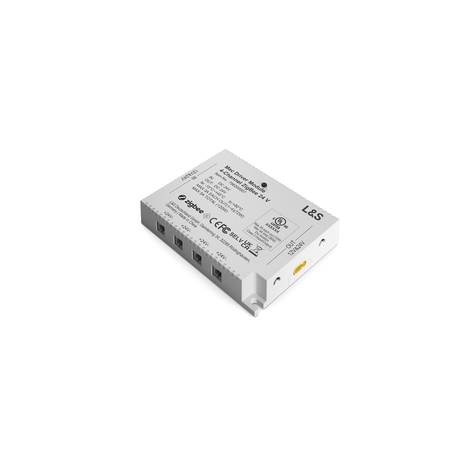 Mec Driver 4-kanaal RF-Module 24V - 4 groepen
